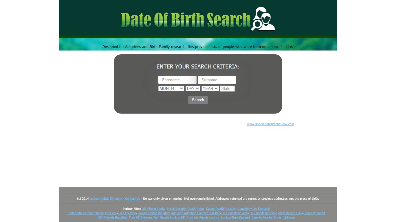 DateOfBirthList.com - DateOfBirthSearch.com - Date of Birth List Search ...